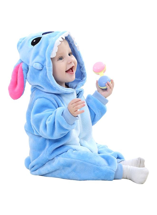 QiaoKai Stitch Themed Comfy Onesie Blue/Pink/White  - Image 2