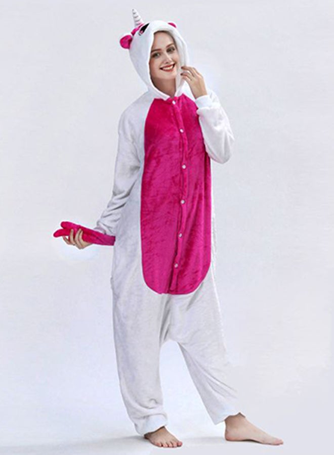 QiaoKai Unicorn Themed Onesie Rose Red  - Image 1
