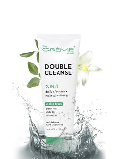 The Creme Shop Double Cleanse 2-In-1 Face Cleanser + Makeup Remover - Green Tea + White Lily + Rice Water 150ml 