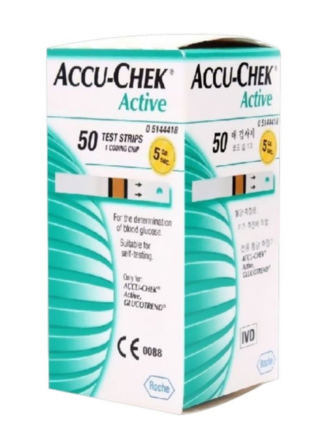 مجموعة شرائط أكتيف للفحص من 50 قطعة