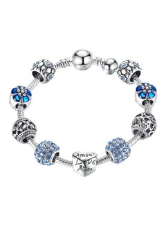 PEORA Silver Plated Flower And Heart Charm Bracelet  - Image 2