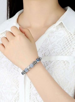 PEORA Silver Plated Flower And Heart Charm Bracelet  - Image 3