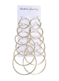 Pair Of 6 Hoop Earrings