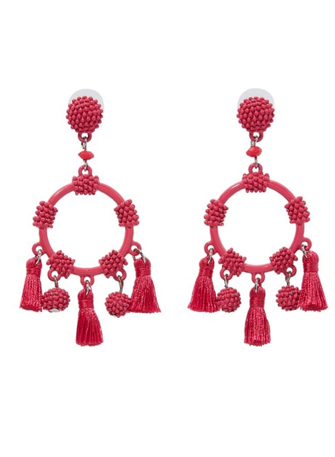 YUEJIN Charms And Tassel Earrings  - Image 1