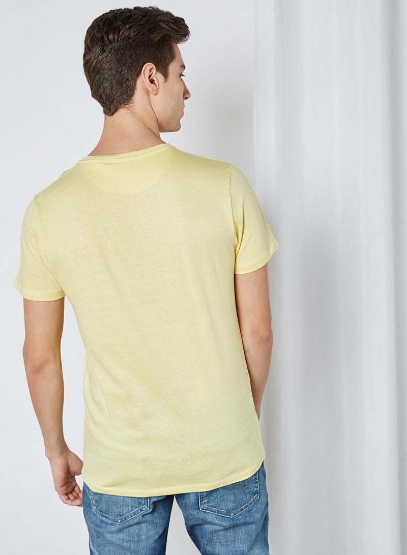 BRAVE SOUL Essential Crew T-Shirt Citrus  - Image 2