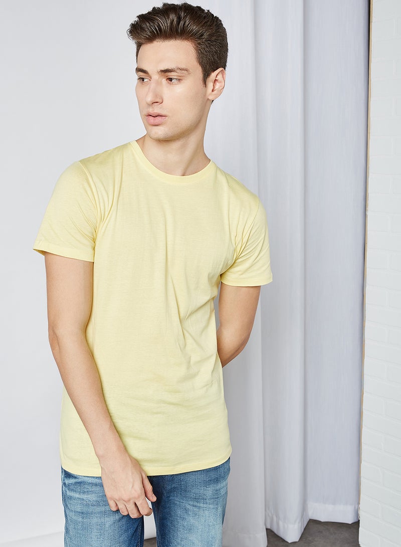 BRAVE SOUL Essential Crew T-Shirt Citrus  - Image 1