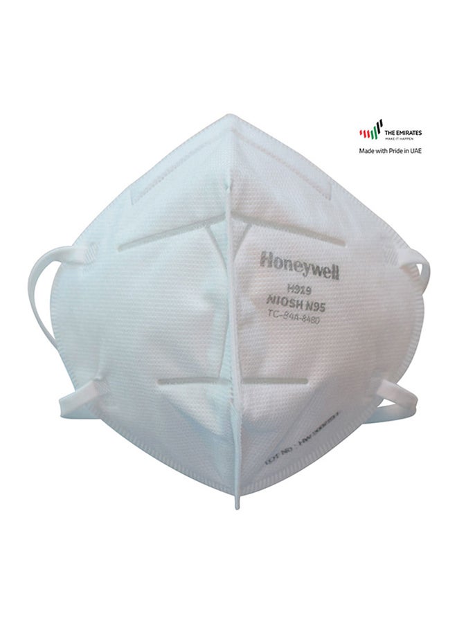 Honeywell - 5-Piece H919 N95 Face Mask - Head Strap White One size fits all - Image 1