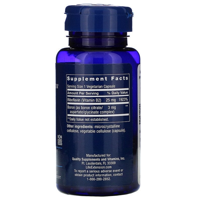 Life Extension 100 Pcs Vegetarian Boron, 3 mg Capsules - Image 2