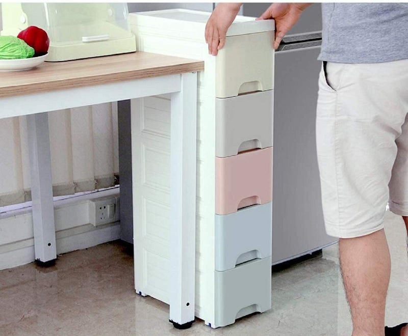 Royal Polar Drawer Storage Cabinet Multicolour 83.5x25x32cm  - Image 2