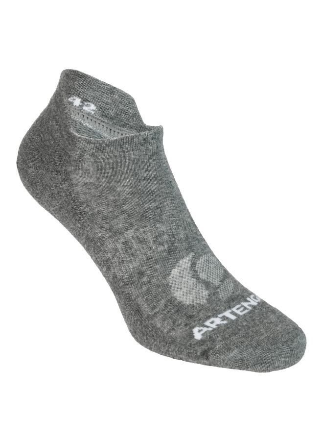 DECATHLON - Pair Of 3 Tennis Mid-High Socks Dark Grey - Image 1