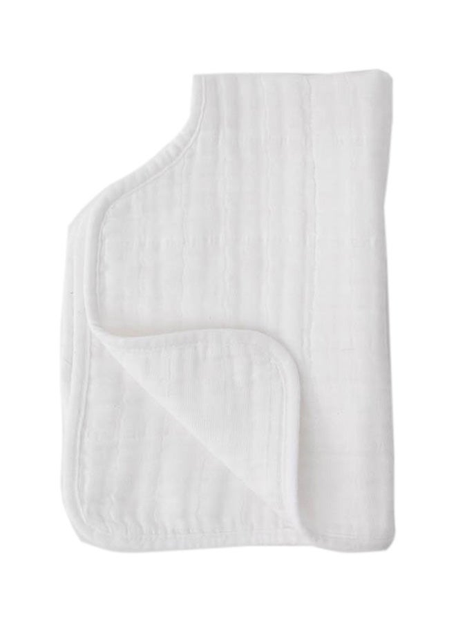 little unicorn - Cotton Muslin Burp Cloth White - Image 1