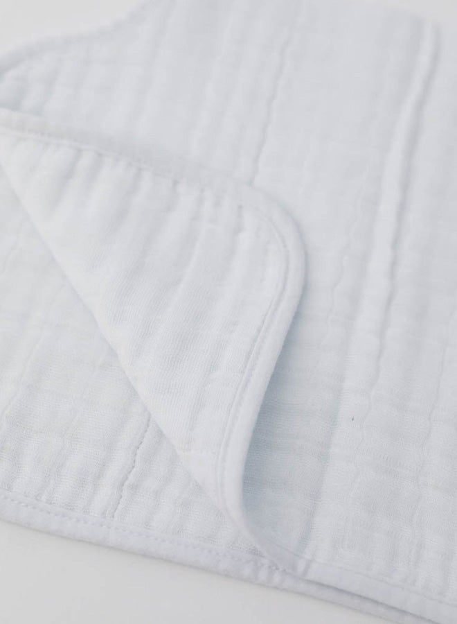 little unicorn - Cotton Muslin Burp Cloth White - Image 1