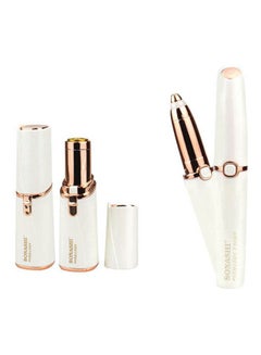 SONASHI 2-Piece Fabulous Facial And Brows Epilator Set SLD-822 + SLD-823 Bundle White/Rose Gold  - Image 1