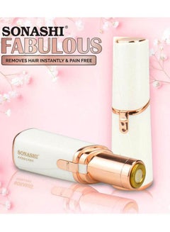 SONASHI 2-Piece Fabulous Facial And Brows Epilator Set SLD-822 + SLD-823 Bundle White/Rose Gold  - Image 2
