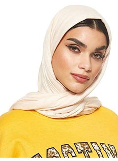 شادو حجاب جيرسي مطاطي بيج فاتح  - Image 1