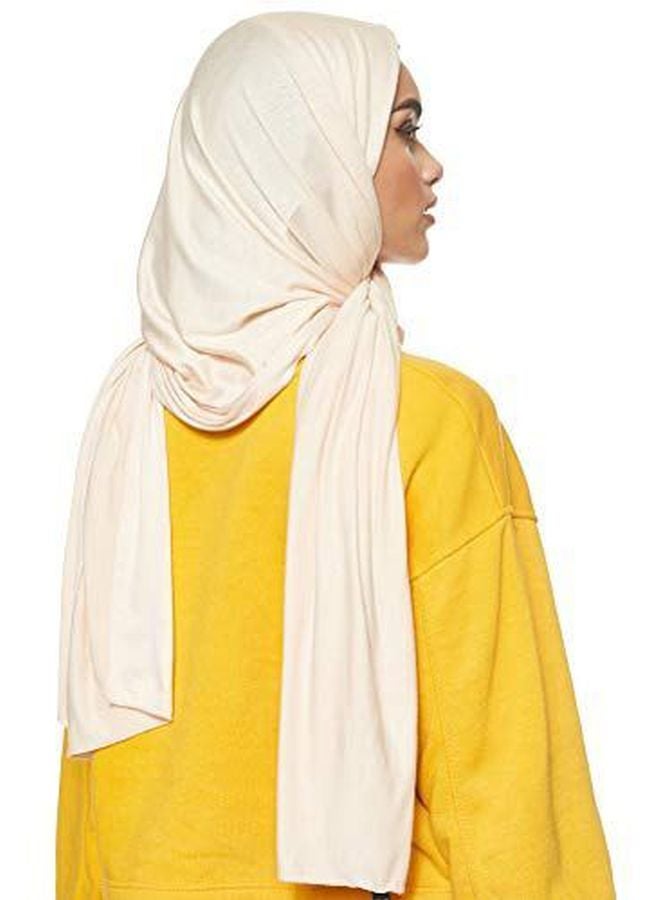 Shadow Jersey Stretch Hijab Light Beige  - Image 2