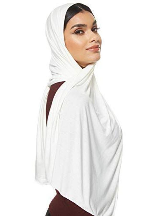 شادو حجاب جيرسي مطاطي أوف وايت  - Image 4