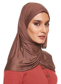 Jersey Stretch Hijab Dark Chocolate