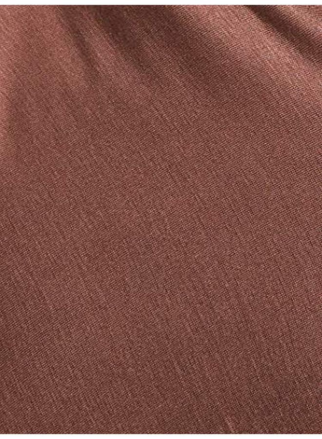 Shadow - Jersey Stretch Hijab Dark Chocolate - Image 1