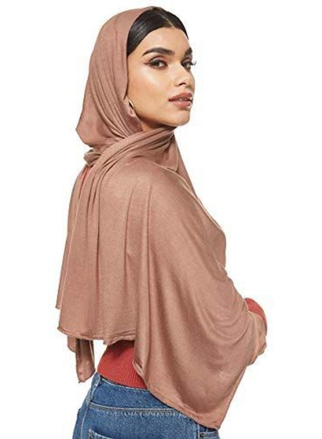 Shadow - Jersey Stretch Hijab Milk Chocolate - Image 1