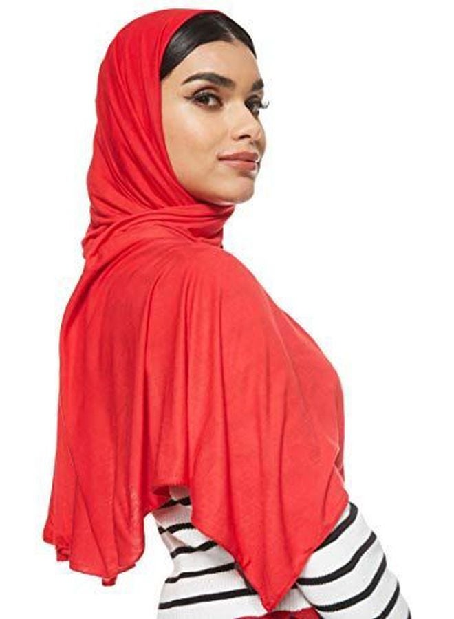 شادو حجاب جيرسي مطاطي أحمر - Image 4