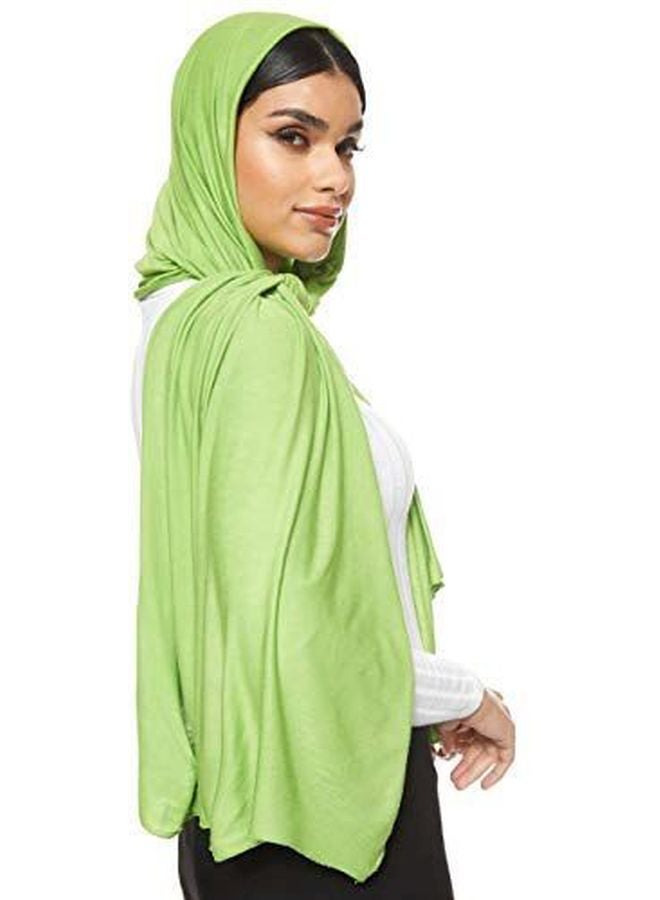 Shadow Jersey Stretch Hijab Spring Green - Image 4