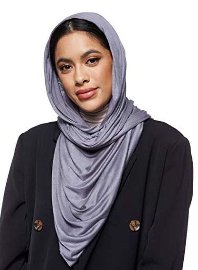 Shadow - Jersey Stretch Hijab Dark Grey - Image 1