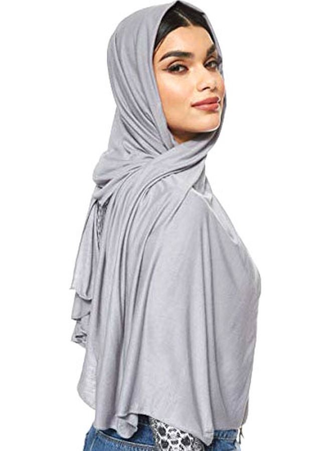 Shadow - Jersey Stretch Hijab Light Grey - Image 1