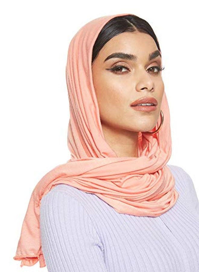Shadow - Jersey Stretch Hijab Peach - Image 1