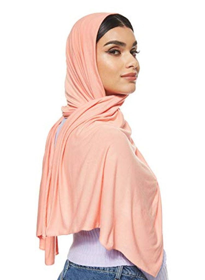 Shadow - Jersey Stretch Hijab Peach - Image 1