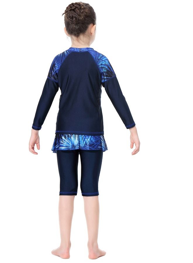 Hanyimidoo - Pack Of 3 Girls Printed Swimsuit Blue/Black - Image 1
