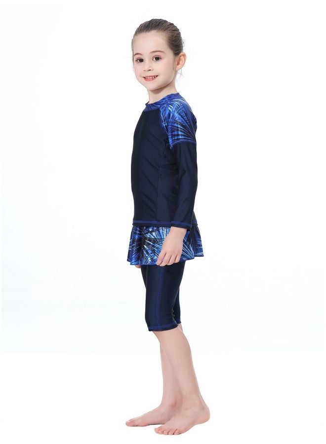Hanyimidoo - Pack Of 3 Girls Printed Swimsuit Blue/Black - Image 1
