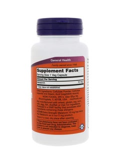 Now Foods Extra Strength Melatonin Dietary Supplement - 100 Veg Capsules  - Image 2