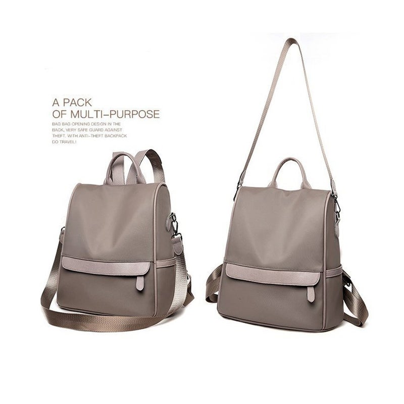 Generic Anti-theft Backpack Light Grey  - Image 4
