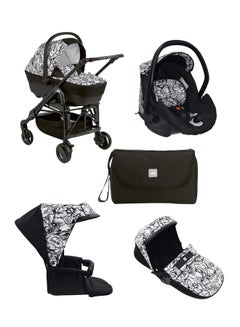Combi Tris Stroller Travel System - Black/White