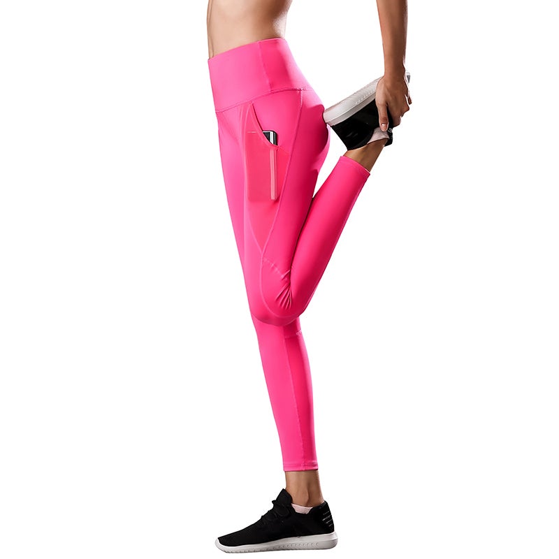 High Waist Yoga Leggings Rose  - Image 5