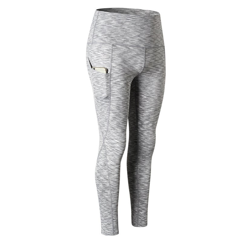 High Waist Yoga Leggings Light Grey  - Image 5