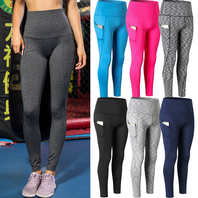 بنطال ضيق سادة بجيوب أزرق - Image 4