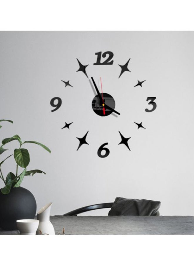 Beauenty DIY 4-Star Themed Wall Clock Black 14x10x4cm - Image 2