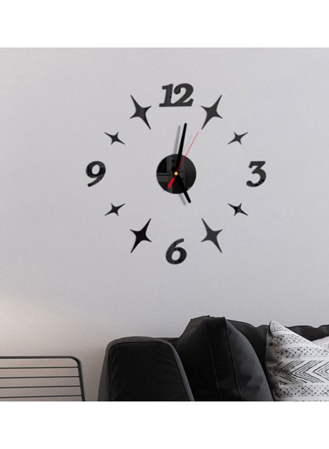 Beauenty DIY 4-Star Themed Wall Clock Black 14x10x4cm - Image 3