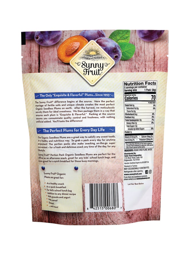 SUNNY FRUIT Organic Dried Plums 150grams - Image 2