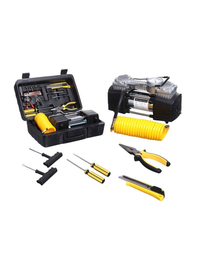 camel Car Dual Cylinder Air Compressor With Accessories  - Image 1