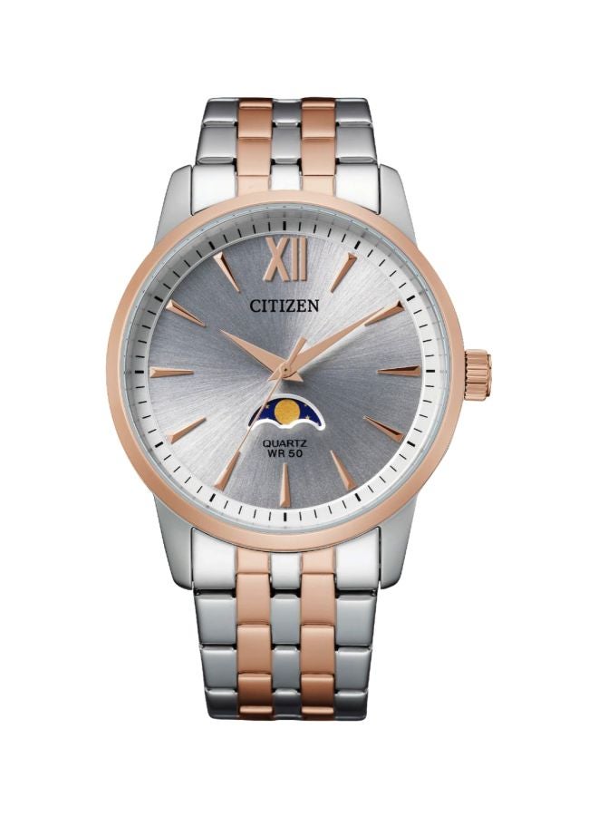 CITIZEN Men's Water Resistant Analog Quartz Watch Ak500658A - 42 mm - Gold/Silver 