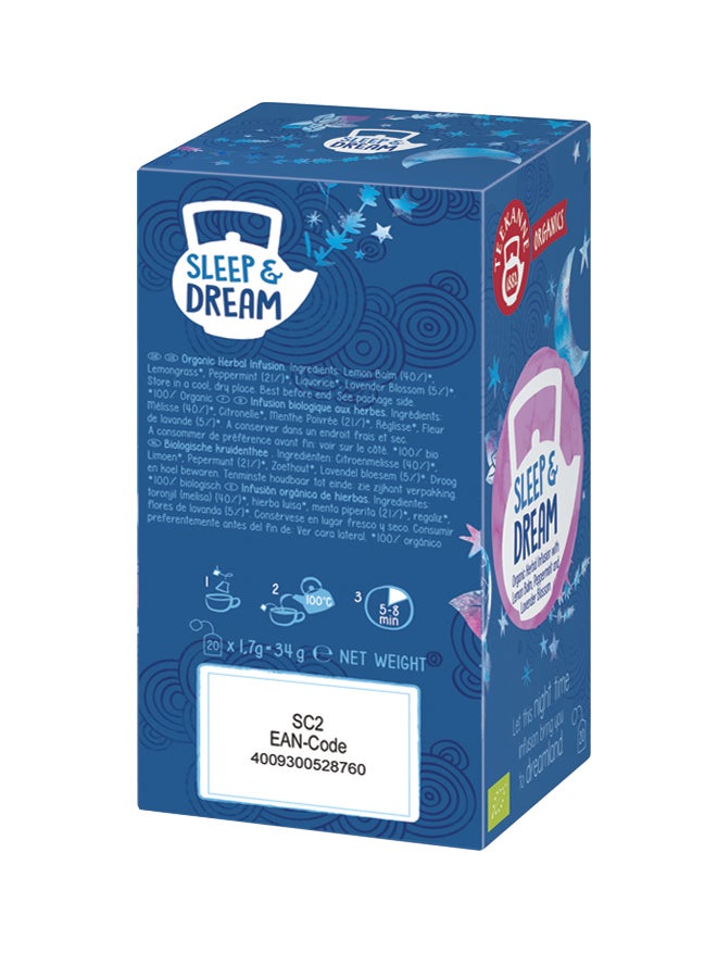 Teekanne - Organics Bio Sleep And Dream 20 Teabags 34grams - Image 1