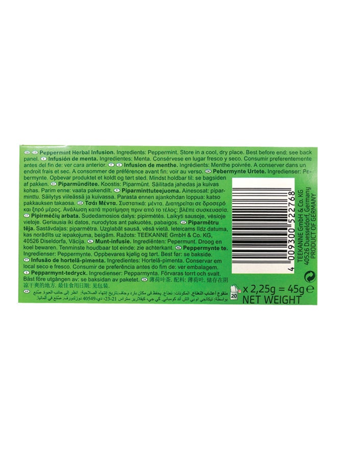 Teekanne Peppermint Herbal Infusion Tea 20 Bags 45grams  - Image 3