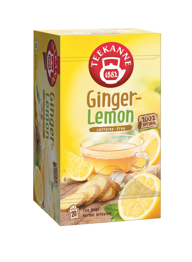 Teekanne Ginger Lemon Herbal Infusion Tea 20 Bags 35grams  - Image 2
