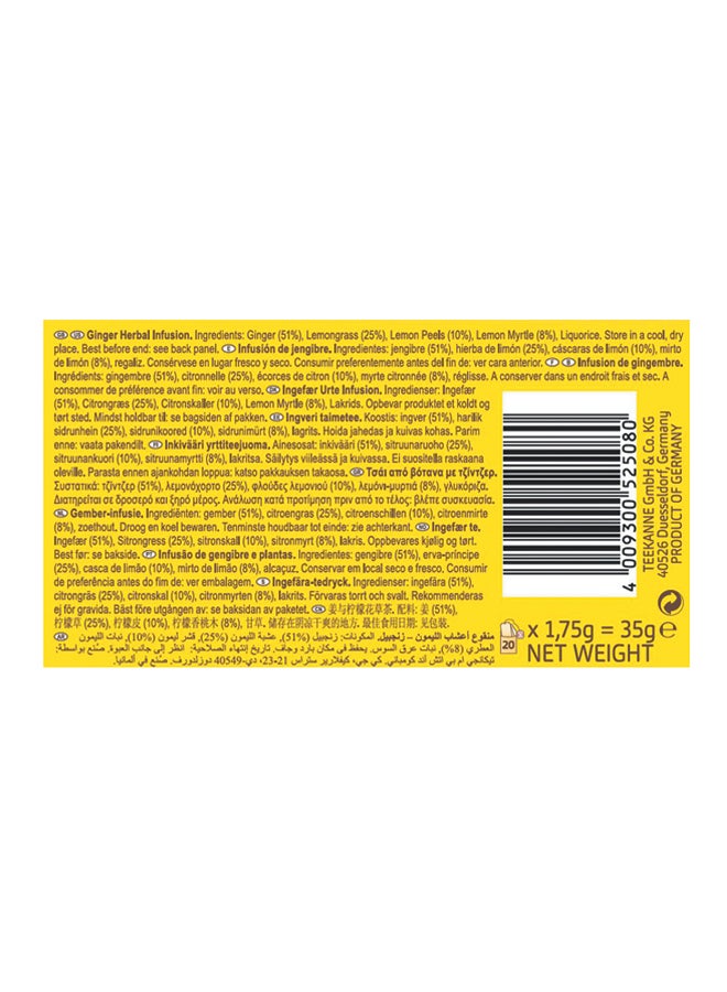 Teekanne Ginger Lemon Herbal Infusion Tea 20 Bags 35grams  - Image 3