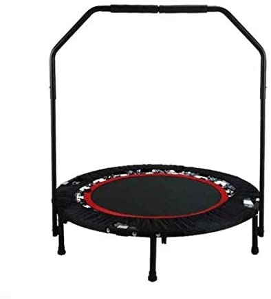 Generic Fitness Workout Mini Rebounder Trampoline with Adjustable Handrail 80 x 40cm  - Image 2