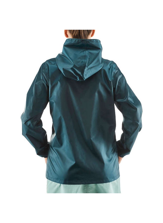 DECATHLON Hooded Neck Jacket Turquoise  - Image 2