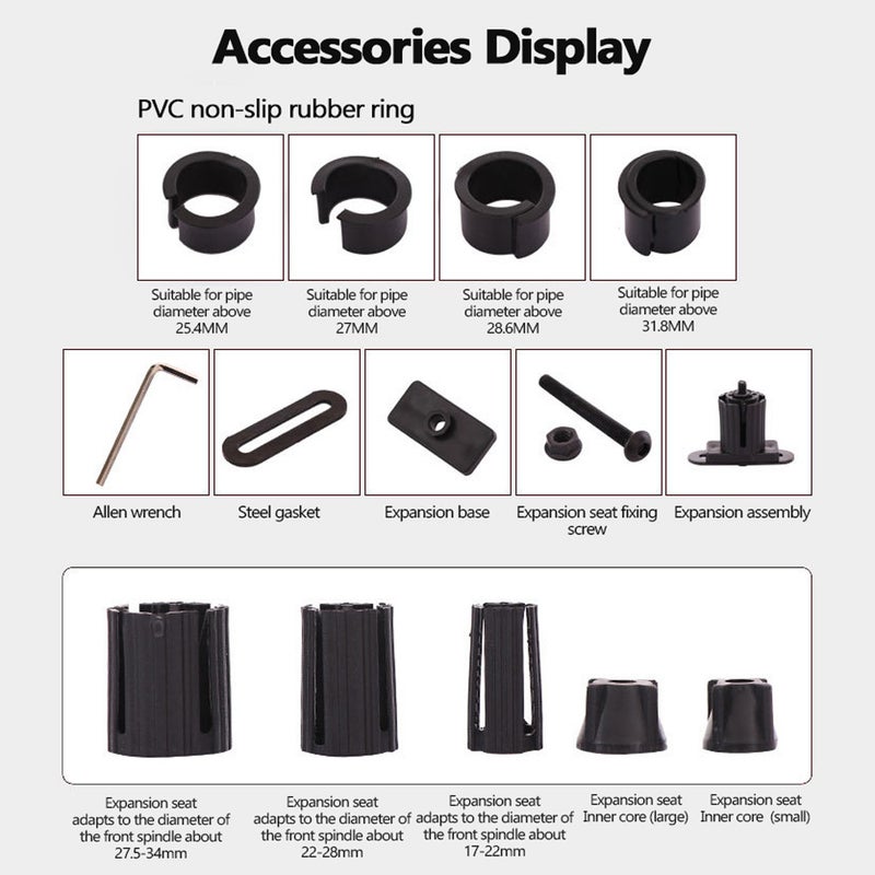 Generic - Bicycle Rear Front Mudguard Set 64x9.8x12.8cm - Image 1